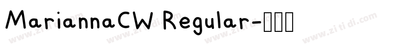 MariannaCW Regular字体转换